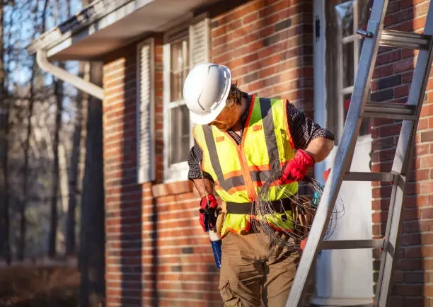 Hartman Electric LLC electrician working on wiring